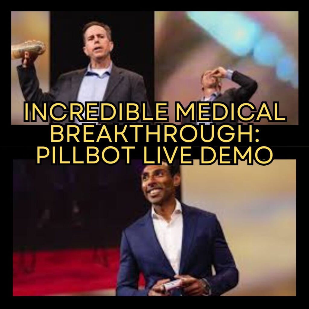 Practical demonstration of Pillbot at TED TALK in Vancouver 2024.